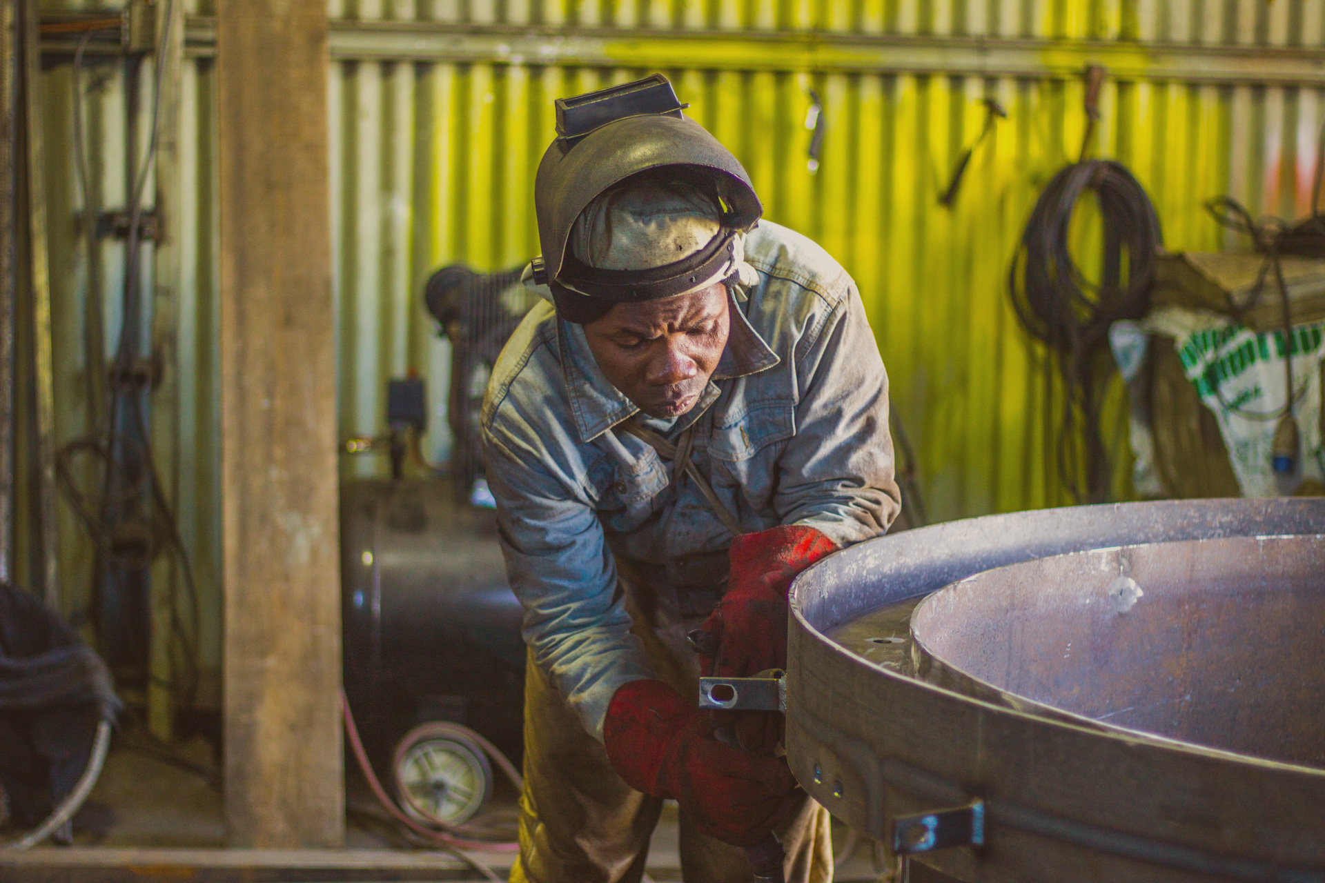 Man doing welding work